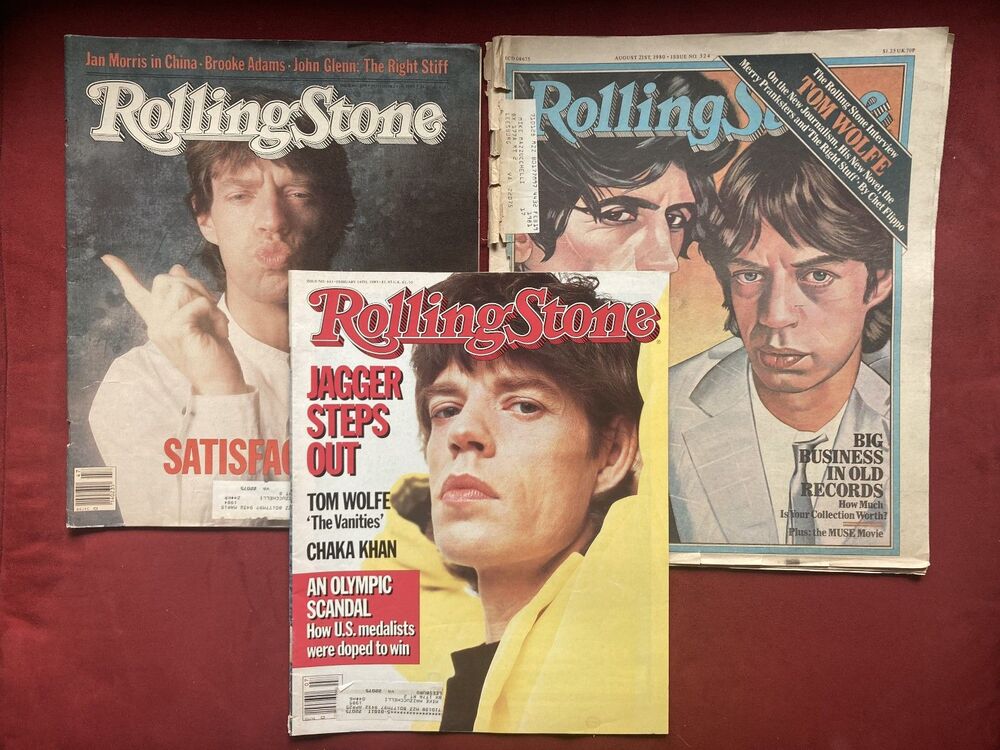 Rolling Stone Magazine Set No. 441, 409, 324 • Mick Jagger • Chaka Khan